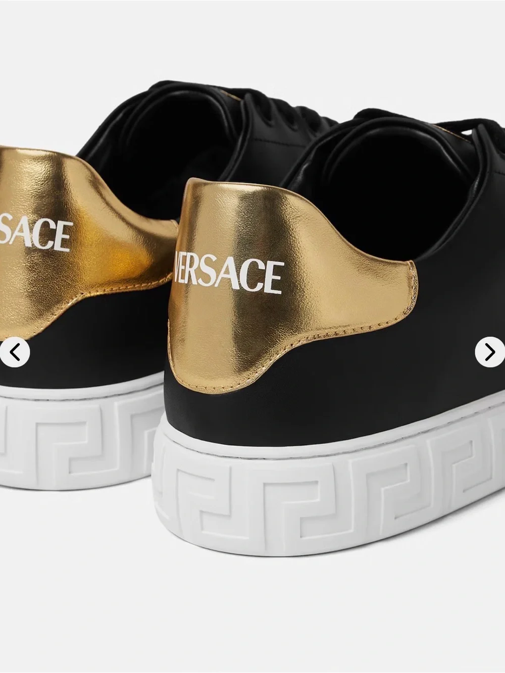 Greca Leather Sneakers